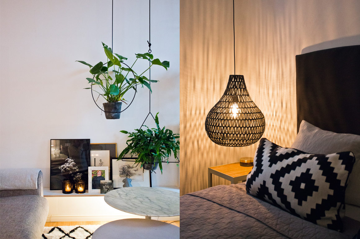 Dekorieren mit Pflanzen und Licht